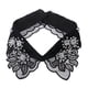 thumbnail image 2 of Cuello de blusa, inserto de cuello, inserto de blusa, cuello desmontable con 10 estampados Negro 4, 2 of 9