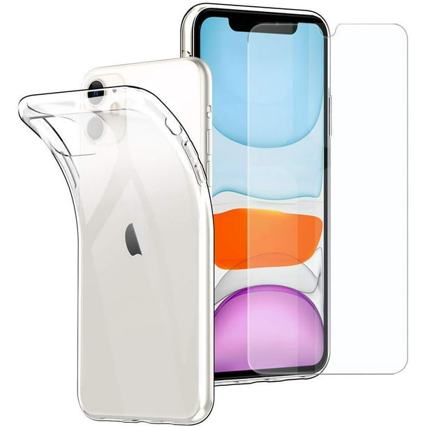 For Iphone 11 Case Crystal Clear Ultra Thin Soft Tpu Cover Anti Slip With Scratch Resistant For Iphone 11 Smartphone Clear Walmart Com