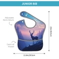 thumbnail image 4 of Kdxio Night Sky Elk Bibs For Babies, Baby Bibs for Eating, Toddler Bibs, Waterproof Bibs, Feeding Bibs, for Toddlers, Boys, Girls, 4 of 8