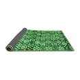 thumbnail image 2 of Ahgly Company Indoor Round Abstract Emerald Green Contemporary Area Rugs, 4' Round, 2 of 4