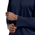 thumbnail image 6 of BRDFRL Swim Shirt Men UPF 50 Long Sleeve Sun Protection Shirts UV Shirts Cooling Shirts for Men Workout Shirts Hiking Athletic Tee Tops T-Shirts Rash Guard High Visibility Shirts for Men Navy M, 6 of 6