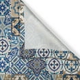 thumbnail image 3 of Ambesonne Moroccan Kitchen Curtains, Portuguese Traditional, 55"x45", Blue White Pale Brown, 3 of 3