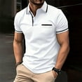 thumbnail image 2 of camisa de hombre súper ligera manga corta ropa casual para hombre blanco / m, 2 of 8