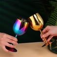 thumbnail image 4 of Verre à Vin en Acier Inoxydable 350ML pour Bar, Cocktails Colorés, 4 of 7