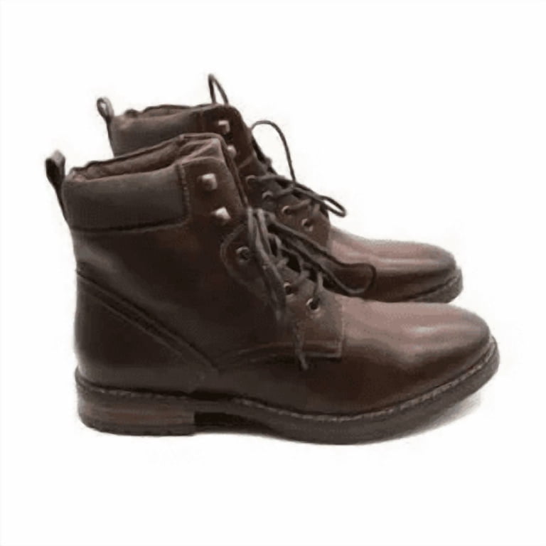 Club Room Black Leather Chukka-Style Lace-Up Boots s-l400.jpg main image 2
