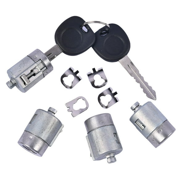 Door Lock Cylinder Fits For Chevy GMC Express Savana 1500 2500 3500 2001 2002 2003 2004 2005 2006 2007 2008 2009 2010 Lock Cylinder Set 4Pcs With Keys