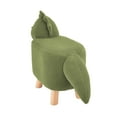 thumbnail image 2 of Kvell Kids Dinosaur Knitted Upholstery Foot Stool, Green, 2 of 7