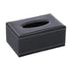 thumbnail image 3 of Funda para caja de pañuelos de piel sintética negra, dispensador de pañuelos, soporte para caja de pañuelos de papel higiénico. 20 cm x 12 cm x 85 cm, 3 of 9