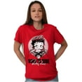 thumbnail image 3 of Biker Betty Boop Cartoon Born to Ride Women's Graphic T Shirt Tees Brisco Brands S, 3 of 5