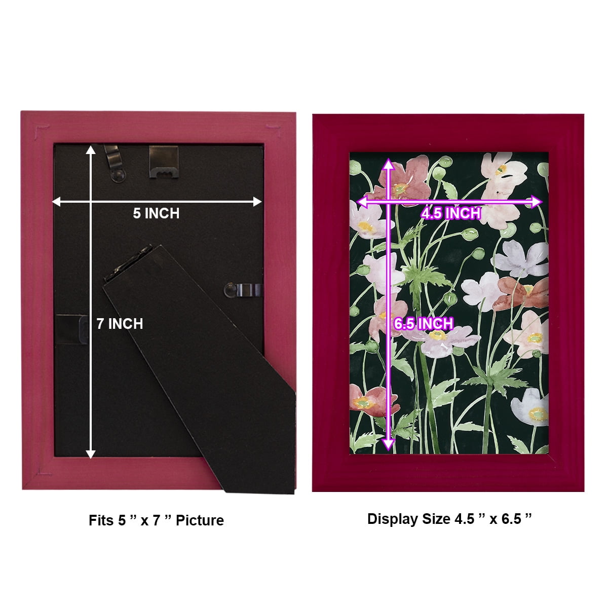 Anemone Dance III -Framed Print w/glass-Cherry Red