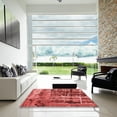 thumbnail image 6 of Ahgly Company Indoor Square Patterned Love Red Area Rugs, 6' Square, 6 of 6