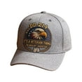 thumbnail image 5 of WKSCLPAI Veterans' Pride Hat, DD-214 Military Adjustable Baseball Cap, Eagle Printed Commemorative Veterans Day Baseball Cap(Gray), 5 of 6