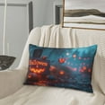 thumbnail image 5 of Halloween Plush Throw Pillow Covers, Halloween Pumpkin House Path Pillow Cases with Invisible Zipper,Halloween Decor Microfiber Pillow Cases for Sleeping Bedroom Sofa Living Room, 5 of 6
