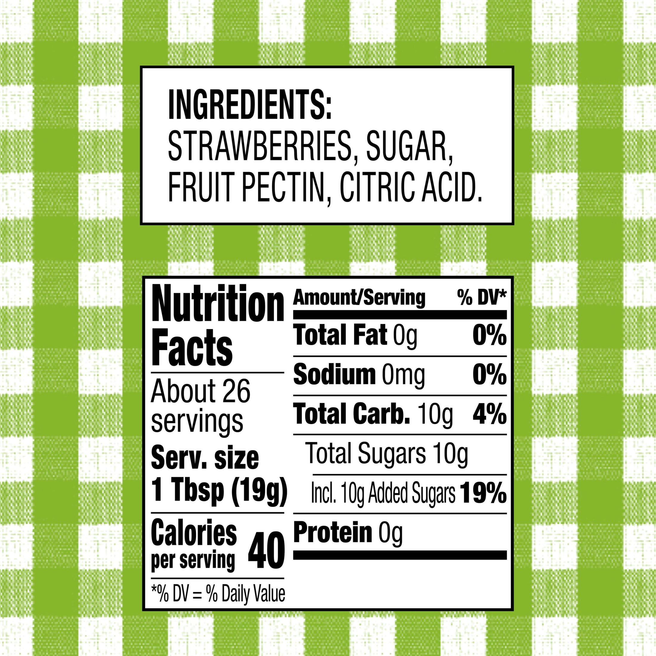 (8 pack) Smucker's Natural Strawberry Fruit Spread, 17.25 oz