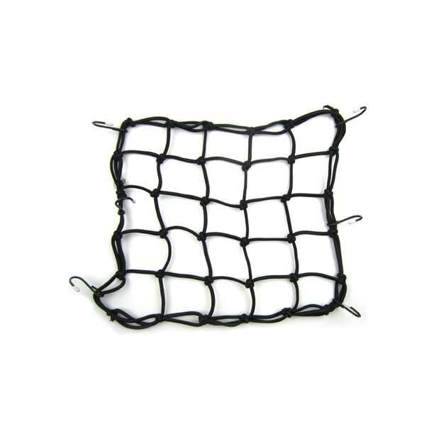 sweethay Banda de goma para casco de motocicleta, red elástica, Flexible, resistente a desgarros, organizador de equipaje para motocicleta, accesorios Accesorios para motos 40x40 Negro sweethay VI022336-01