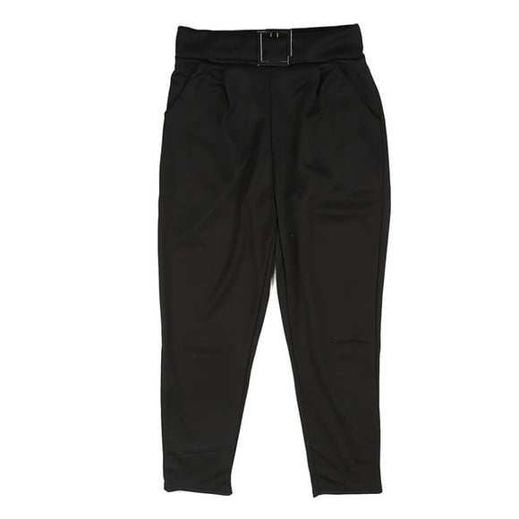 Women Casual Pants High Waist Comfortable Breathable Pencil Trousers for Office Business Black M