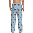 thumbnail image 7 of Salouo Sea Turtle Print Pajama Pants for Men, Lounge Pants Elastic Waistband Casual Men's sleepwear Loungewear Sleep Pajama Pant -XX-Large, 7 of 7