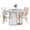 thumbnail image 4 of Luxury Marble Dining Tables Mobile Center Side Coffee Living Room Wall Dining Tables Kitchen Mesas De Jantar Luxury Furniture My Lux Decor Round, 4 of 7