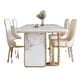 thumbnail image 4 of Luxury Marble Dining Tables Mobile Center Side Coffee Living Room Wall Dining Tables Kitchen Mesas De Jantar Luxury Furniture My Lux Decor Round, 4 of 7