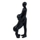 thumbnail image 2 of Estatua de resina de hombre y perro, regalo conmemorativo familiar para dueños de mascotas, mesa versátil. Negro, 2 of 9