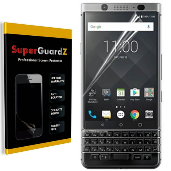 [3-Pack] For Blackberry Keyone / Mercury - SuperGuardZ [FULL COVER] Screen Protector, HD Clear, Military Grade TPU Film, Anti-Scratch