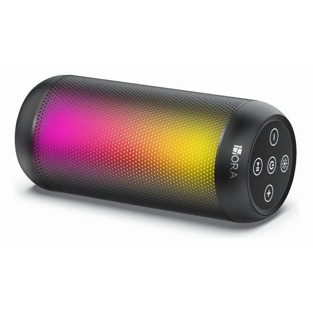 Bocina Bluetooth Speaker 1hora Boc242, Altavoz Inalámbrico Portátil Con Rgb Xtellar negro