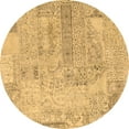 thumbnail image 1 of Ahgly Company Indoor Round Patchwork Brown Transitional Area Rugs, 8' Round, 1 of 4