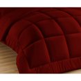 thumbnail image 4 of 3 Piece New Fluffy Pattern Comforter Set, 800 TC, 100% Egyptian Cotton, Super King Size Burgundy Solid, 4 of 6