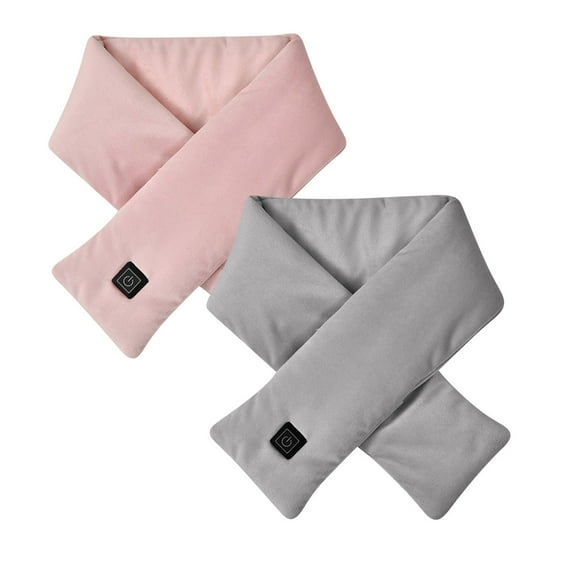 2PC Usb Smart Neck and Shoulder Winter Cold Protection and Warmth Men and Women Scarf Massage Heating Scarf