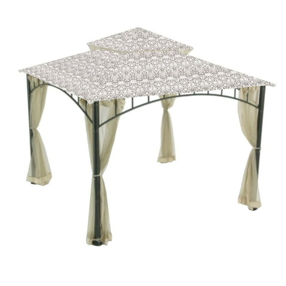 Garden Winds Replacement Canopy Top Cover for the Madaga Gazebo -Standard 350 - Damask Beige