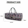 thumbnail image 2 of Large Yoga Mat Bag Portable Yoga Bag Gym Bag with Zipper and Pockets for women Fits Most Size Mats(Flower), 2 of 7