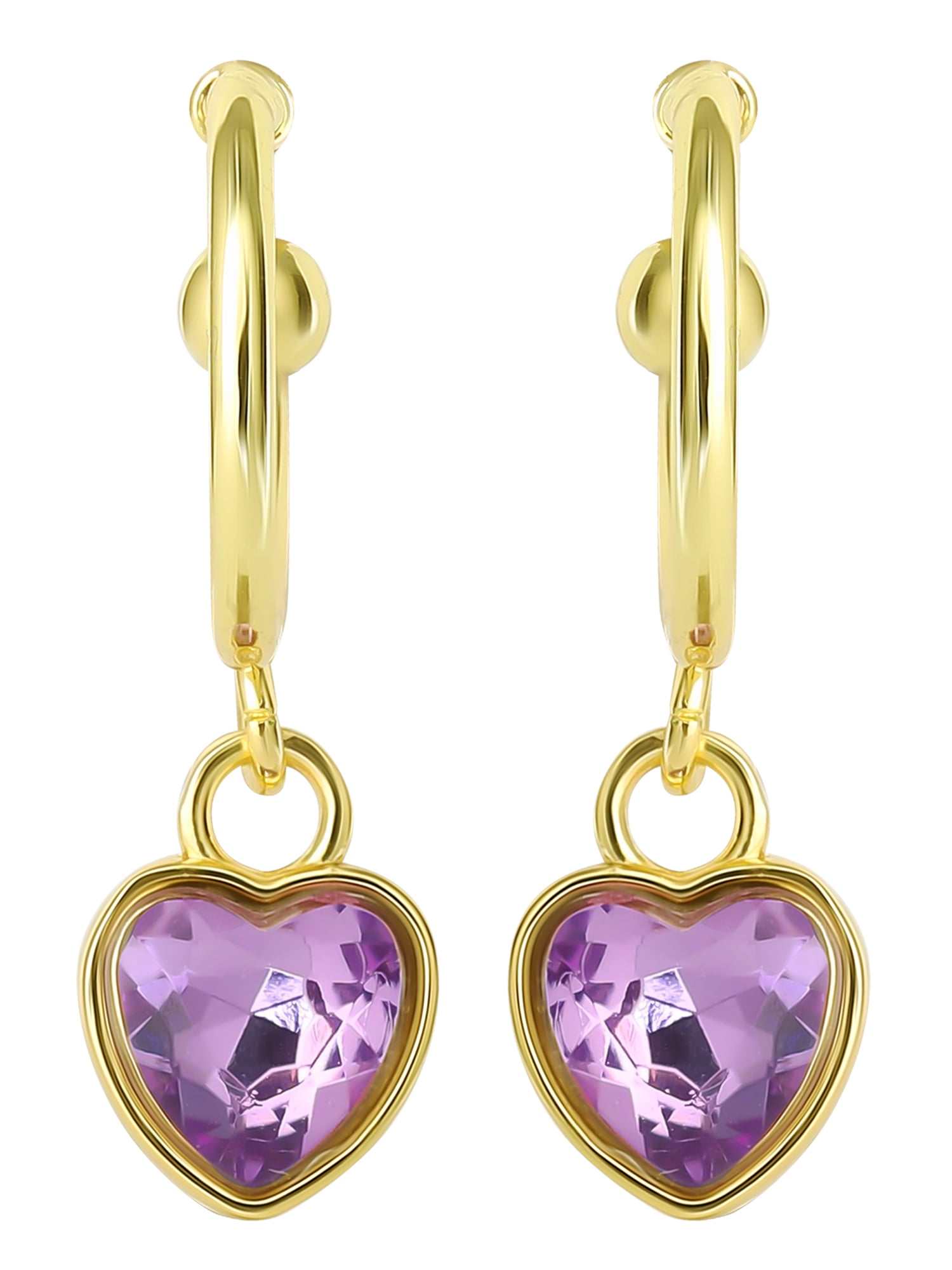 Celebrity Pink Women’s Heart Hoop Earring Set, Two Pairs