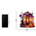 thumbnail image 4 of Halloween Diamond Art Kit – DIY Hanging Ornament with Rhinestones, Candy Shop & Witch House Design for Home Decor – Craft Gift for Adults B, 4 of 6