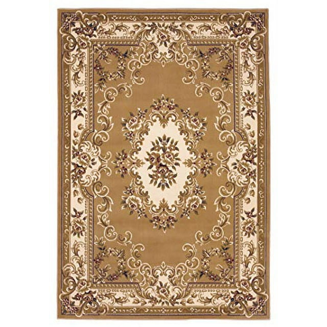 Kas Rugs COR530933X411 Corinthian 5309 Beige/Ivory Aubusson Size 3'3" x 4'11"