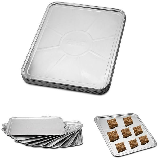 10Pack Disposable Aluminum Liner 18" X 15" Foil Oven Tray Baking Sheet