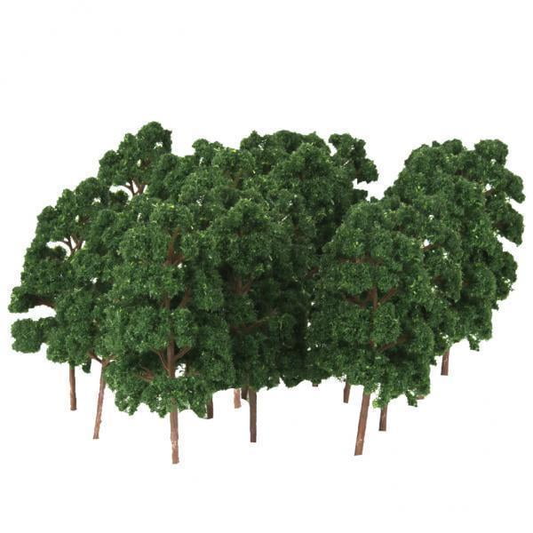 Conjunto de 20 Piezas Árboles Modelo Abies Holophylla Baoblaze Escala 1:150