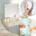 thumbnail image 6 of Luxfurni 25''x21'' Vanity Mirror with Lights Large Hollywood Makeup Mirror Tabletop & Wall Mounted White, 6 of 12