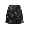 thumbnail image 6 of Yuyamidu Spider Web High Waist Golf Skorts for Women, Tummy Control Stretchy Breathable Fabric, Built-in Shorts, Side Pocket Design, Suitable for Tennis, Halloween, Casual Daily Wear, 6 of 8