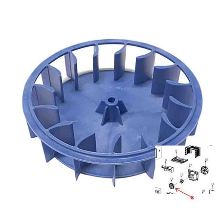 OEM Midea Air Conditioner AC Centrifuge Fan Originally Shipped With RACWK0612CRRU, SW05M1, VW05DMWBA2RCM