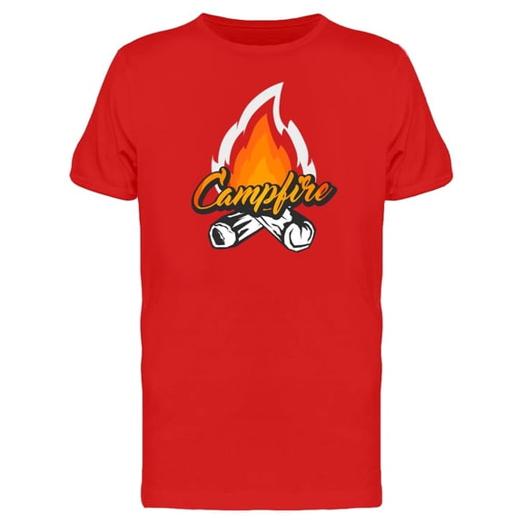 Campfire Caption Cool Design Tee Men's -Image by Shutterstock