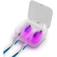 thumbnail image 1 of Estuche para cepillos de dientes con desinfectante UV, soporte para cepillos de dientes de viaje recargable portátil, se adapta a todos los cepillos de dientes, tanto para cepillos de dientes eléctricos como manuales, característica de seguridad, para el hogar y los viajes, 1 of 4