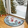 thumbnail image 4 of Christmas Half Round Doormat 20 Inch, Non-Slip Semi-Circle Entryway Rug for Front Door & Bathroom, Durable Absorbent Holiday Decor Mat B, 4 of 6