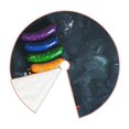 thumbnail image 3 of Salouo Rainbow Sausages On Dark Slate Christmas Tree Skirt 30" Farmhouse Christmas Decorations Snowman Xmas Tree Skirt Tree Mat for Holiday Party Decor, 3 of 8