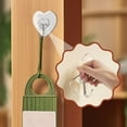 thumbnail image 4 of Lilixerw 10 PCS Adhesive Hooks for Hanging Heart Shape Wall Hooks Self Adhesive Towel Coat Hooks Waterproof Transparent Hook for Bathroom Shower Kitchen Door Outdoor Home Utility Hook, 4 of 9