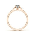 thumbnail image 2 of ANGARA Natural Oval Diamond Engagement Ring in 14K Rose Gold for Women (Size-7x5mm| Color-K| Clarity-I3) | April Birthstone, Anniversary, Jewelry Gift for Women | Natural Diamond Ring, 2 of 10