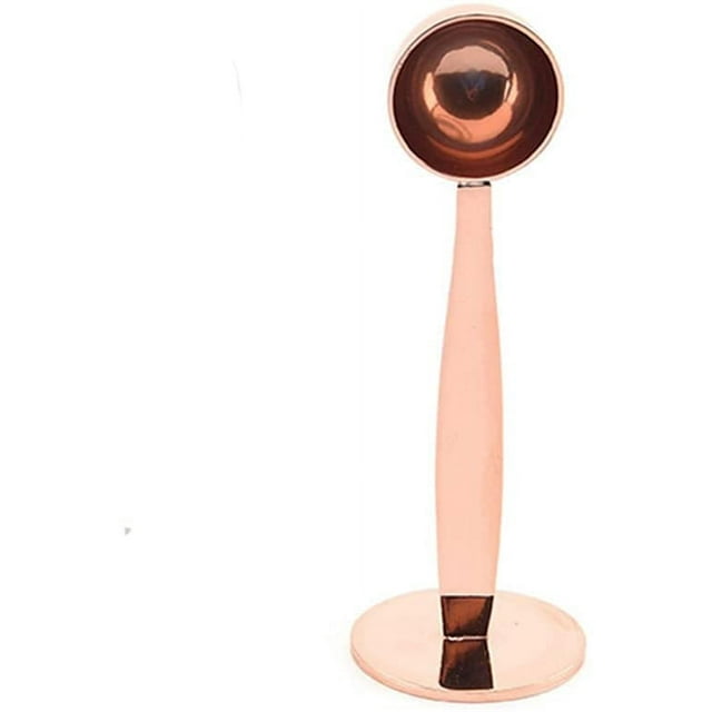 GHSDFBB Coffee Scoops, 1 PC 15 ML (1 TPSP) Rose Gold 304 Stainless Steel Espresso Coffee Measuring Spoon 1 Tablespoon Measure Spoon with Pressed Bottom Fits Coffee Container for Ground Coffee Te