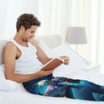 thumbnail image 5 of KLL Mens Pajama Pants for Men,Mens Lounge Pants,Funny Gifts for Men,Men's Pajama Bottoms-Vintage Colorful Patterned Dolphin, 5 of 5