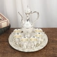 thumbnail image 3 of Exquisite Turkish Coffee Pot Set with Tray and Six Cups Retro Metal Tea Service Decorative Pot for Home Party and Wedding Table, 3 of 3