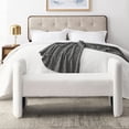 thumbnail image 2 of Fulvari 52in Storage Bench H-shape, Modern Upholstered End of Bed Bench With Foam Top for Living Room, Bedroom, Office, 2 of 9