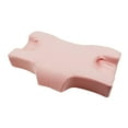 thumbnail image 4 of Almohada ergonómica de espuma viscoelástica para dormir, protección ergonómica para el cuello Rosa, 4 of 9
